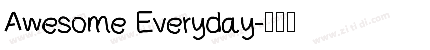 Awesome Everyday字体转换